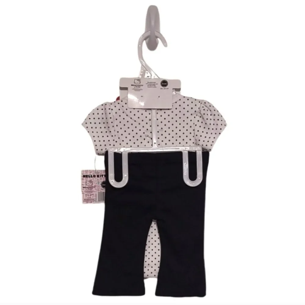 Hello Kitty Polkadot Onesie 3-piece Set
